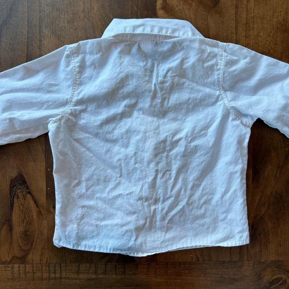 Oshkosh Kids 100% Cotton White Long Sleeve Button Up 4T - Picture 5 of 5